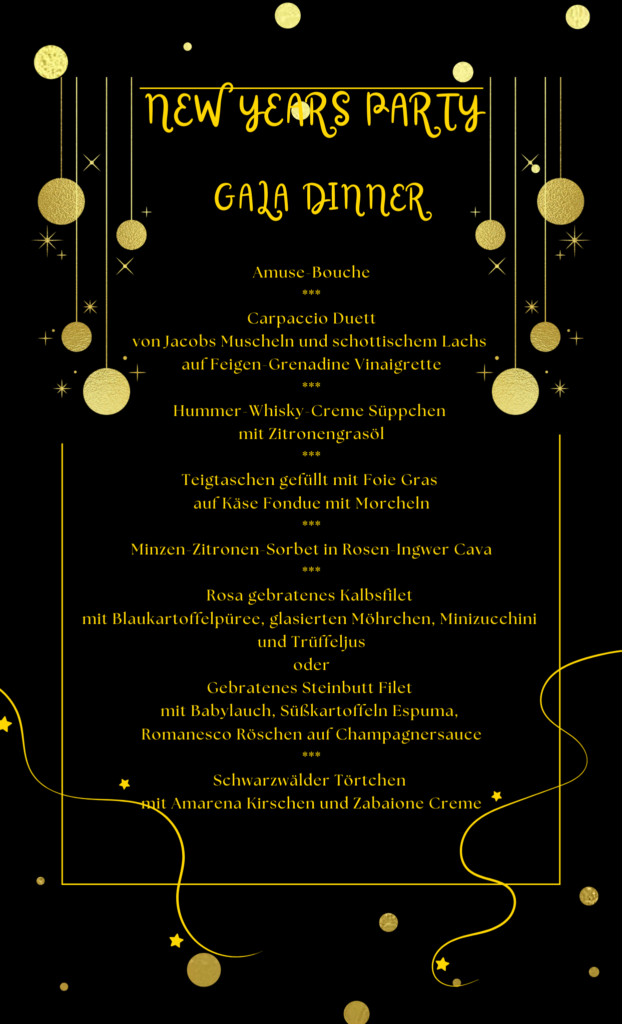 Silvester Menu Mallorca